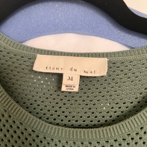 Fleur Du Mal Rose Pointelle Knit Dress - Picture 3 of 6